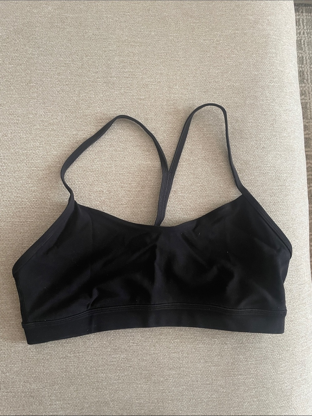 Black Lululemon sports bra